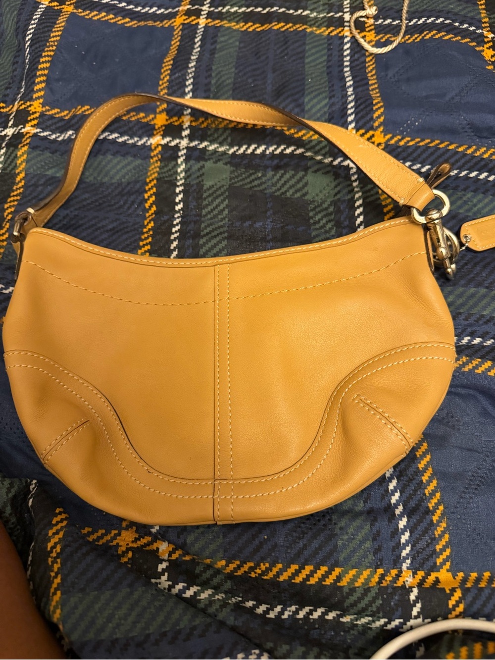 Coach Tan Leather Shoulder Bag